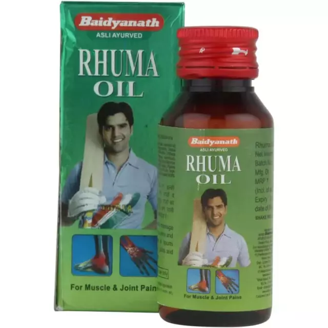 Baidyanath Rhuma Oil (2 x 100 ml) Huile de queue ayurvédique pour les...
