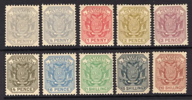 M20519 South African States ~ Transvaal 1895-96 SG205/12a - Definitives complete