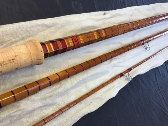 Rare Vintage Olivers of Knebworth 14ft Tench rod  split cane fishing rod