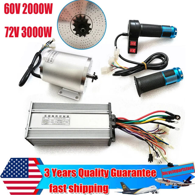 2000W/3000W 62/72V ELECTRIC Brushless DC Motor Controller Kit For E
