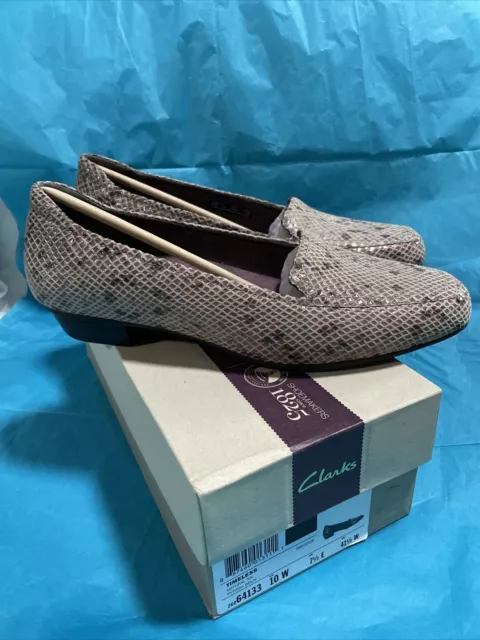Clarks Artisan Timeless Loafer #64133 Natural Snake Python Brun 10W ShipsW/O Box