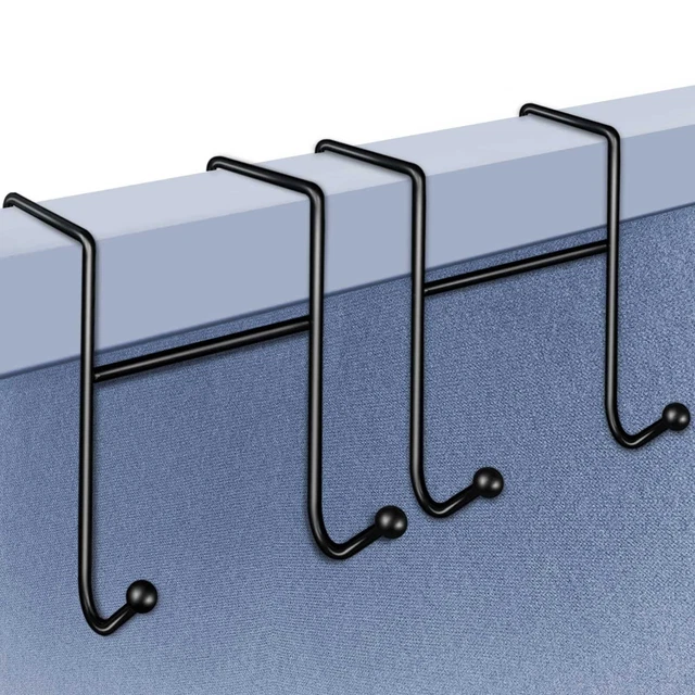 2 Pack Cubicle Wire Double Hooks for 2 Inch Width Cubicle Panel Partition Wal...