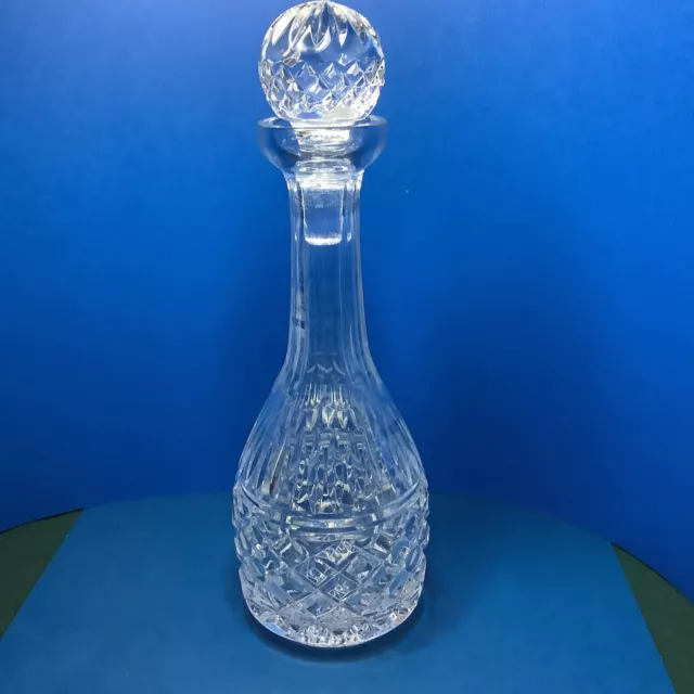 Vintage Waterford Crystal ARAGLIN Vintage Spirit Decanter with Stopper 13in