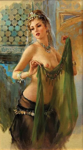 Konstantin Razumov,Girl Modern Abstract hand-painted Oil Painting Wall 24x36&252