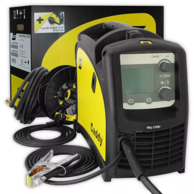 ESAB Caddy® MIG C200i Inverter Schweißgerät MIG/MAG 200A Qset™ MXL180