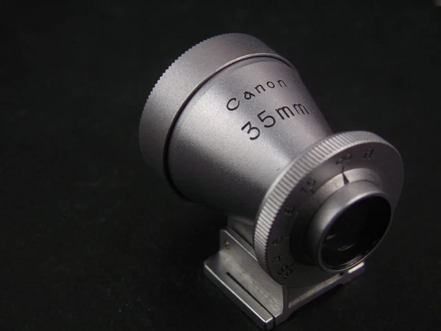 Petit Viseur Canon 35mm En Chrome, Super Look Vintage Pour Leica Vissants (m39), état Nickel !