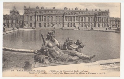 CPA VERSAILLES FACADE SUR LES PARTERRES NORD Ed LYS N° 231 PHOTO VERITABLE 78 