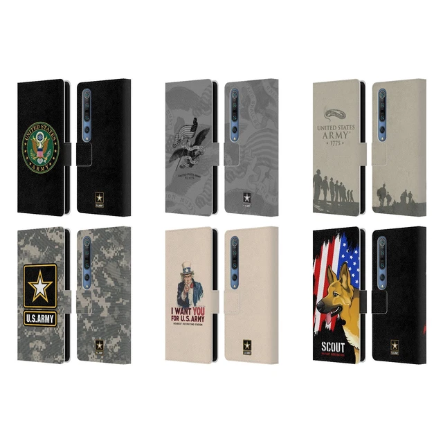Official U.s. Army® Key Art Leather Book Wallet Case Cover For Xiaomi Phones
