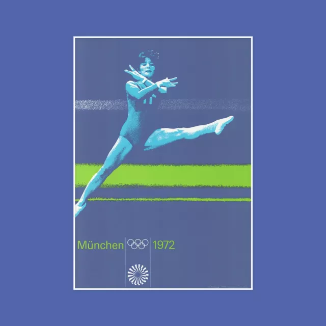 Olympia Turnen Plakat - Orig. München 1972 Olympische Spiele - Otl Aicher Munich