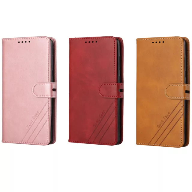 Handyhülle für Xiaomi 14 Ultra 13 Lite PocoX6 Luxus PU Leder Flip Geldbörse Etui