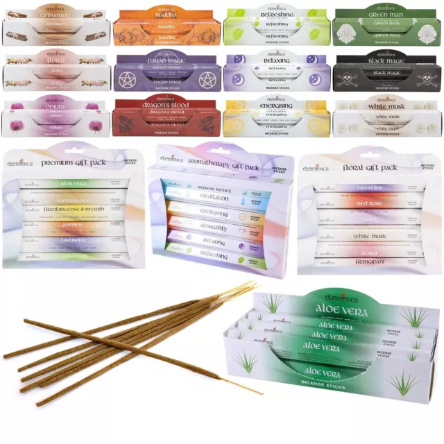 Luxury Box Elements Incense Joss Sticks Gift Packs Aromatherapy Home Fragrance