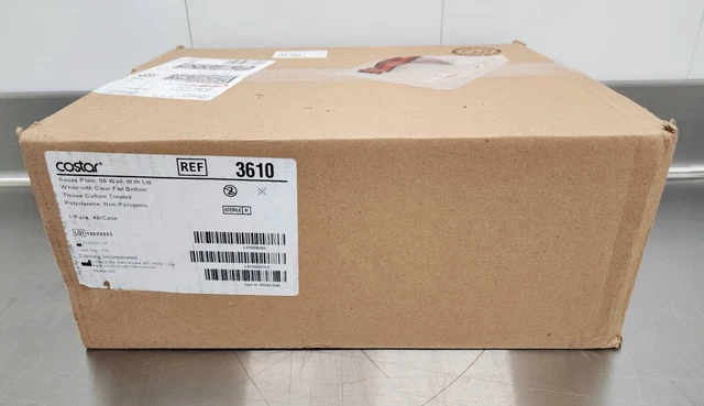 Corning 3610 Flat Clear Bottom 96-well White Polystyrene TC-treated Microplates