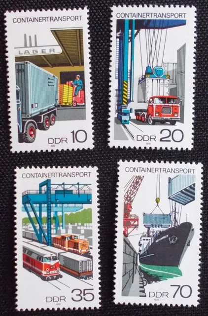 1978 DDR Mi-Nr. DD 2326 - 2329 Container Schiffahrt Transport kpl. postfrisch