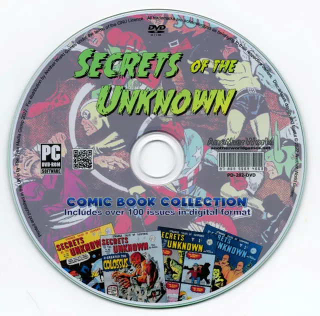 Secrets of the Unknown (Alan Class) The Comic Book Collection on DVD