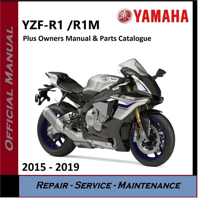 Yamaha YZF-R1 / R1M 2015 Service Manual - Reprinted & Comb Bound, UK Print