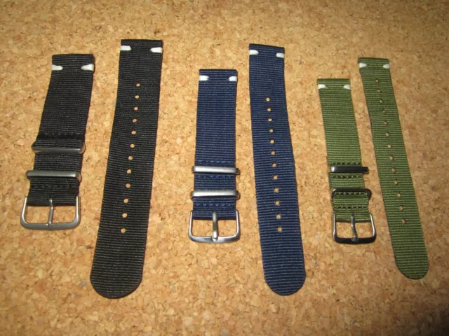 18mm - 20mm - 22mm Strap Correa Reloj Nylon Pulsera Watch band