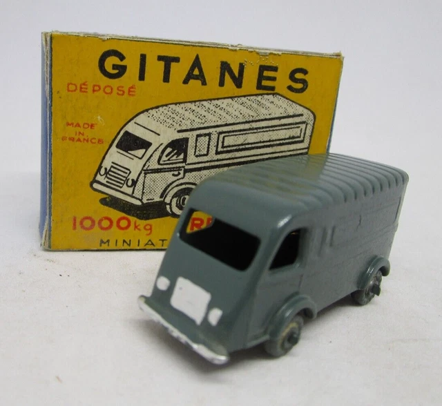 Micro-Miniature GITANES CIJ 1/100 - Renault Dauphine Rouge Métal - Avec Boîte - Occasion