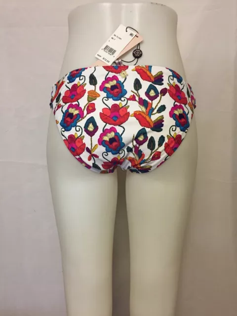 Nanette Lepore Antigua Siren Embroidery Print Bikini Bottom NL7LH91 NWT multi 3