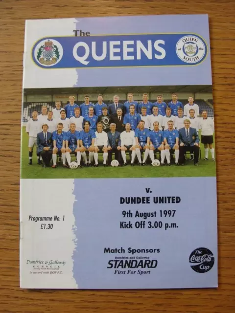 09/08/1997 Queen Of The South v Dundee United [Scottish League Cup]