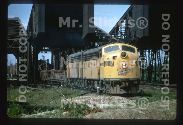 Duplicate Slide C&NW Chicago & Northwestern 'Employee Owned'F7A 272 & F7A Action