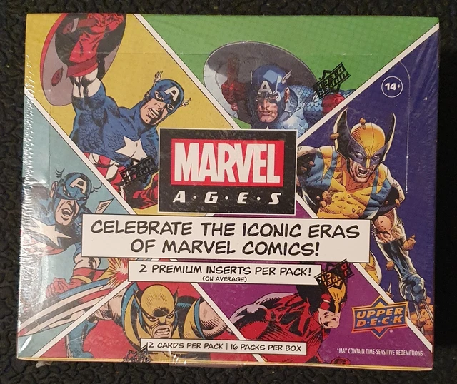 2020 Upper Deck Marvel Ages Hobby Box Sealed 12 Cards Per Pack 16 Packs