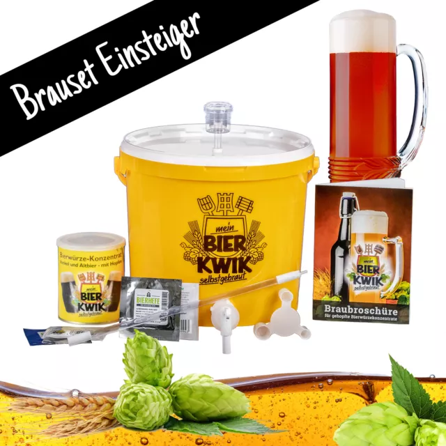 Bier-Kwik® Brauset "Einsteiger" - DUNKEL - Bier selber brauen - Bierbrauset