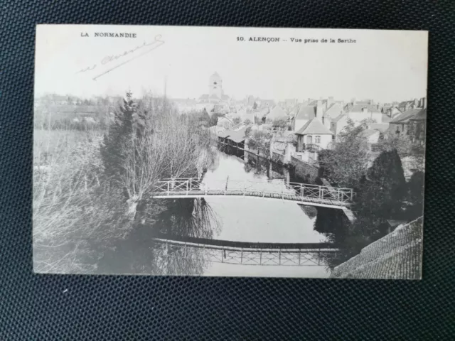 CPA 61 ALENCON - Vue prise de la Sarthe