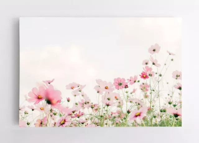 Blume Wandbilder Wilde Blumen Natur Leinwand Bild Leinwandbild Vlies Deko XXL