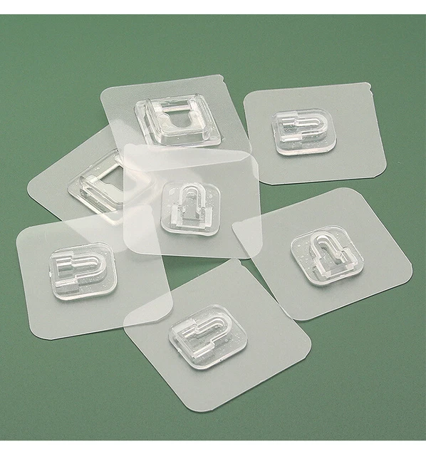 10pcs Self Adhesive Towel Rod Bar Wall Bath Towel Holder Rail Rack Kitchen Bathr