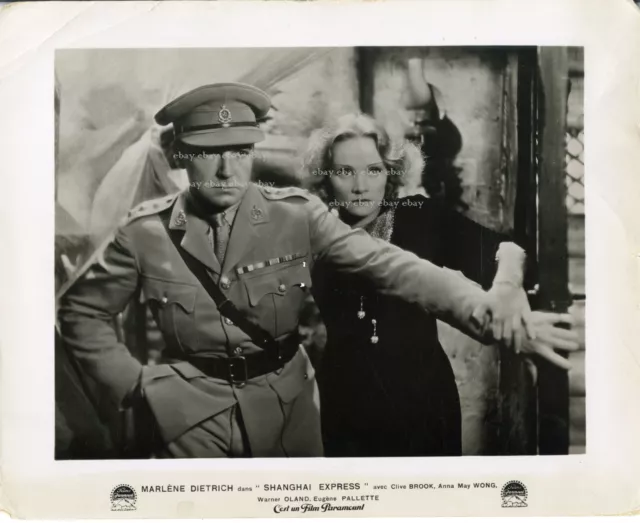 *Marlene Dietrich Clive Brook Shanghai express Photo argentique US vintage