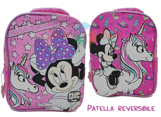 ZAINETTO ASILO MINNIE Unicorno con Patta Reversibile 30x23 cm