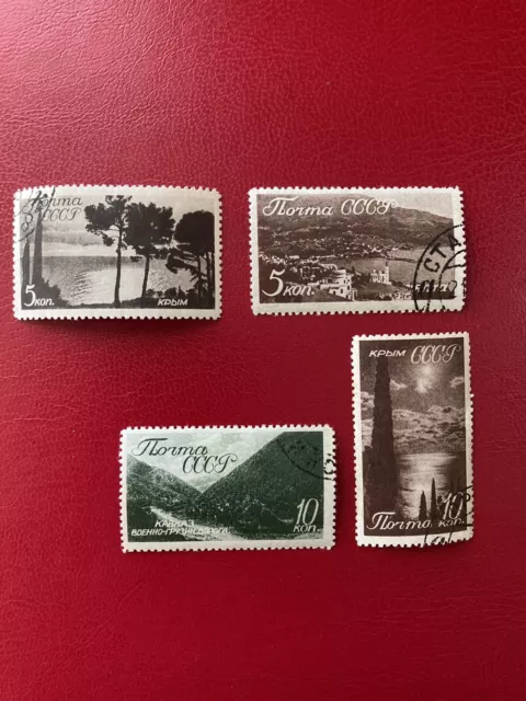 russia ussr stamps 1938 Views of Crimea used or CTO