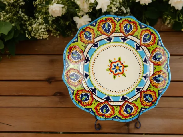 Espana Lifestyle BOCCA Large Pasta Serving Bowl 14" Spanish Bohemian Colorful