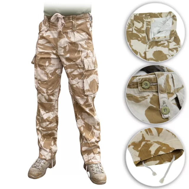 British Army Pants Surplus Desert DPM Sand Military Combat Trousers Lightweight