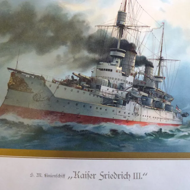 Unsere Kriegsflotte S.M Linienschiff Kaiser Friedrich III H.Graf nach Wislicenus 3