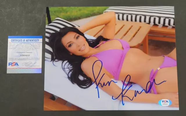 KIM KARDASHIAN Signed 8x10 Photo-KEEPING UP WITH THE KARDASHIANS-PSA Certified