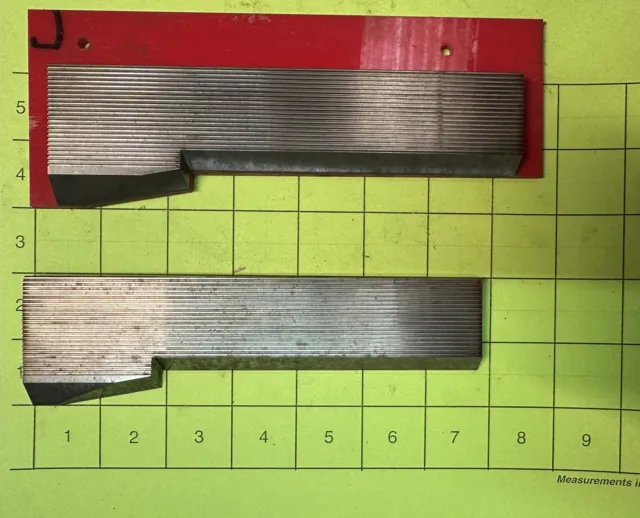 5/16 Corrugated High Speed Steel Molding Knives - Base Board Profile