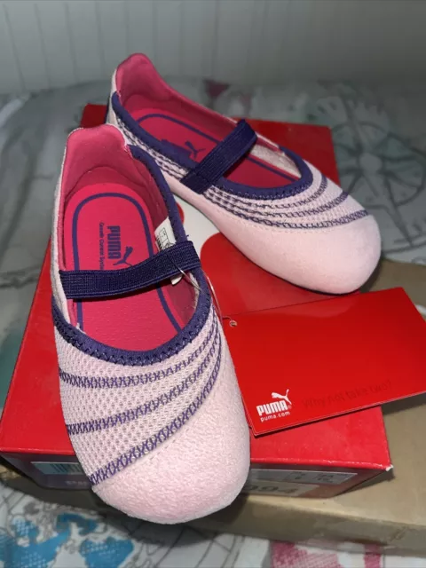 Puma Prance PS Kinder Mädchen Schuhe Ballerina Rosa Lila Gr. 24