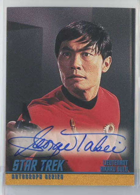 George Takei as Sulu 1997 Skybox Star Trek TOS Auto Autograph A33
