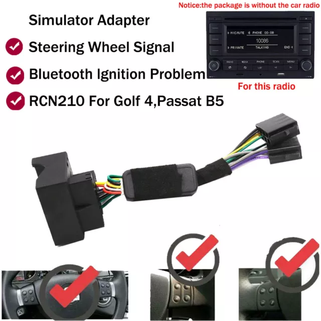 Autoradio RCN210 BT Multifunktionslenkrad Canbus Adapter Für VW Golf 4 Passat B5