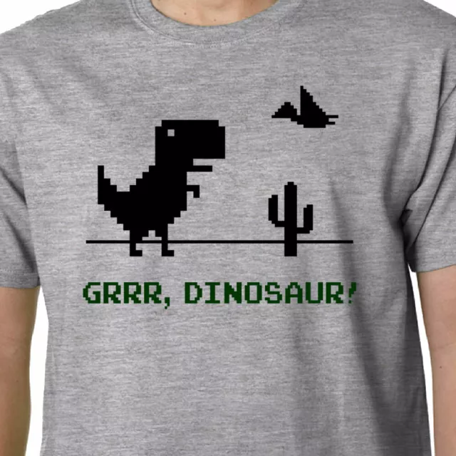 Grrr, Dinosaur! t-shirt JURASSIC T-REX DINO GAME GEEK FUNNY SLOGAN VELOCIRAPTOR