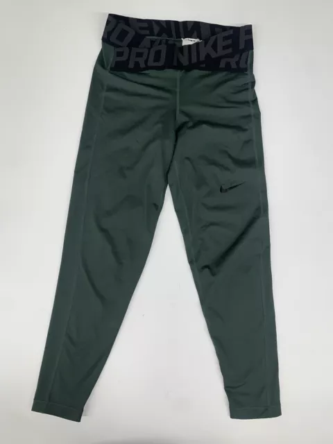 NIKE PRO INTERTWIST Leggins Womens XL Green Crossover Front Ankle  Performance £46.37 - PicClick UK