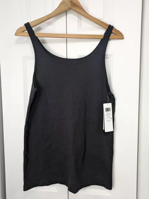 Eileen Fisher NWT Women's Size XL Black Long Slim Tank Top