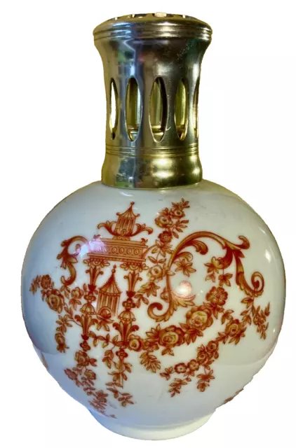Lampe Berger CAMILLE THARAUD Ancienne – Porcelaine Multicolore, Avec Boîte, Rare