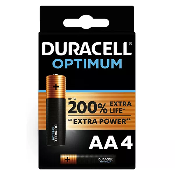 Duracell Optimum MX 1500 Batterie Stilo AA Blister A4