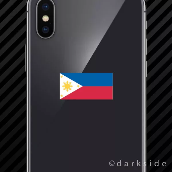 (2x) Filipino Flag Cell Phone Sticker Mobile philippines pinoy star sun