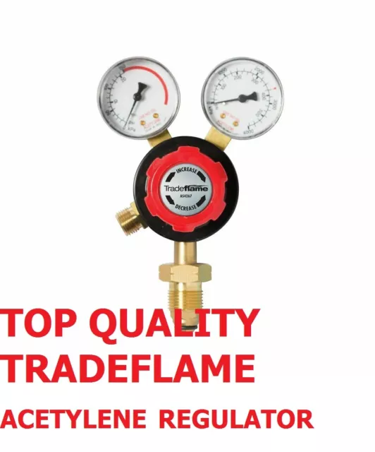 Top Quality Tradeflame Acetylene Regulator 228056 Weld Braze Gas Oxy Solder Cut