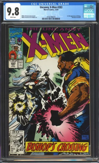 Uncanny X-men #283 CGC 9.8 NM/MT 1st Full APP Bishop! Marvel Comics 1991