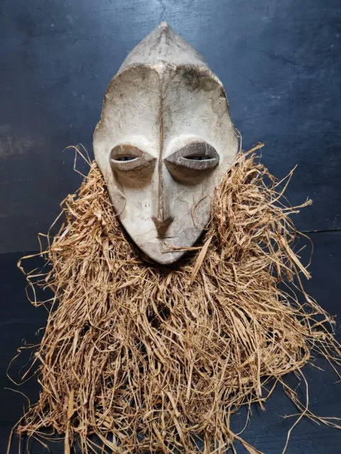 Grand Masque Lega Idumu Bwami RD Congo Zaïre 35cm African Art Africain Kunst