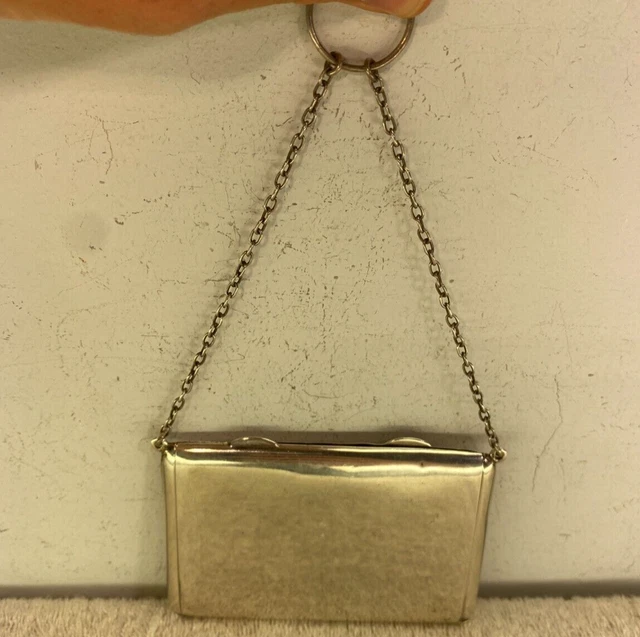 Sampson Mordan Solid Silver Chatelaine Card or Cigarette Case, London 1918